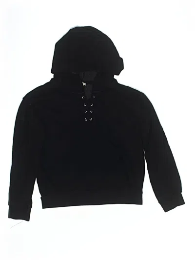 Pre-owned Forever 21 Kids' Pullover Hoodie In Black