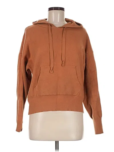 Pre-owned Forever 21 Pullover Hoodie In Brown