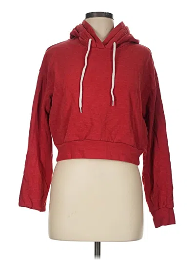 Pre-owned Forever 21 Pullover Hoodie In Red