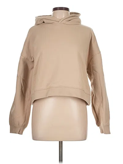 Pre-owned Forever 21 Pullover Hoodie In Tan