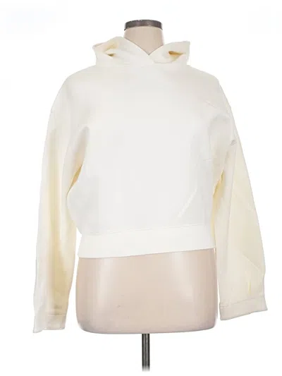 Pre-owned Forever 21 Pullover Hoodie In White
