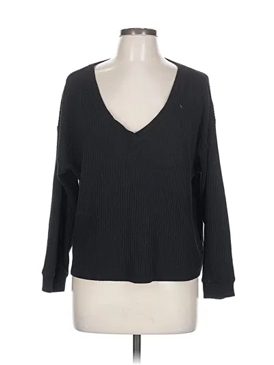 Pre-owned Forever 21 Pullover Sweater In Black