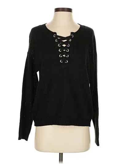 Pre-owned Forever 21 Pullover Sweater In Black