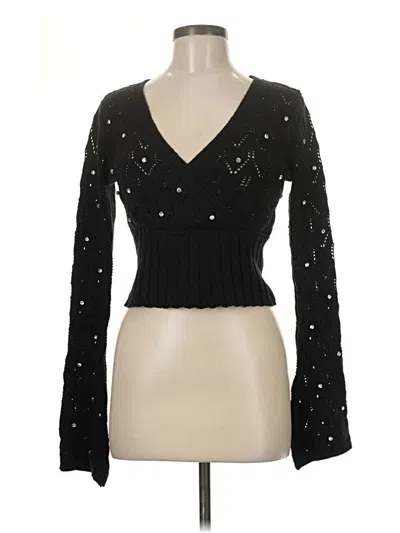 Pre-owned Forever 21 Pullover Sweater In Black