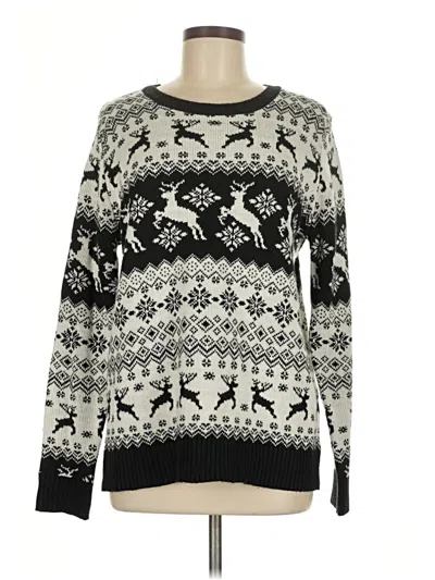 Pre-owned Forever 21 Pullover Sweater In Black