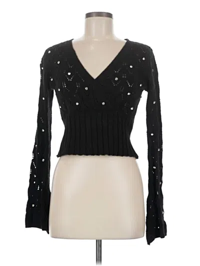 Pre-owned Forever 21 Pullover Sweater In Black