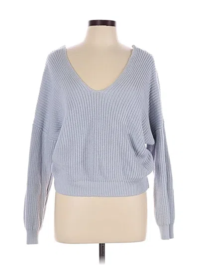 Pre-owned Forever 21 Pullover Sweater In Blue