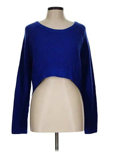 Pre-owned Forever 21 Pullover Sweater In Blue