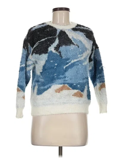Pre-owned Forever 21 Pullover Sweater In Blue
