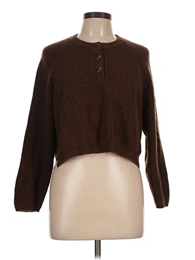 Pre-owned Forever 21 Pullover Sweater In Brown