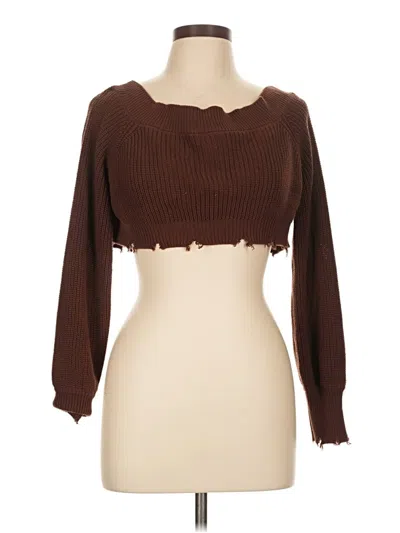 Pre-owned Forever 21 Pullover Sweater In Brown
