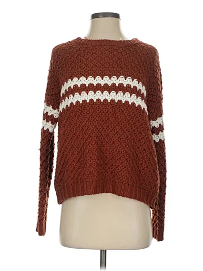 Pre-owned Forever 21 Pullover Sweater In Brown
