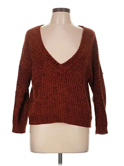 Pre-owned Forever 21 Pullover Sweater In Brown