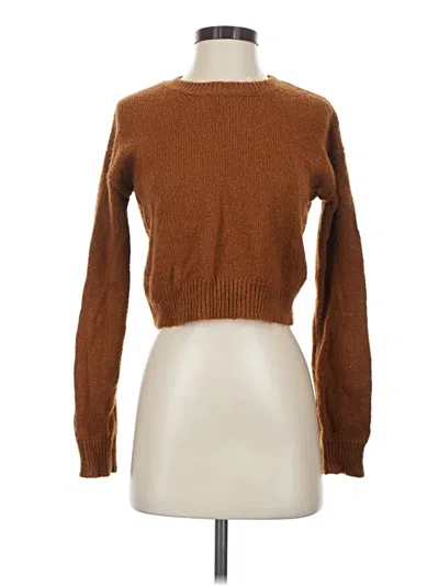 Pre-owned Forever 21 Pullover Sweater In Brown