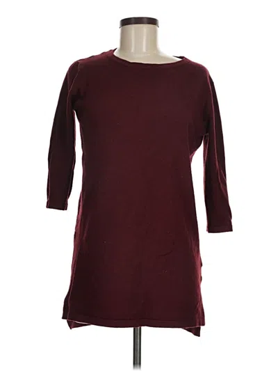 Pre-owned Forever 21 Pullover Sweater In Burgundy