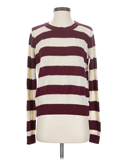 Pre-owned Forever 21 Pullover Sweater In Burgundy