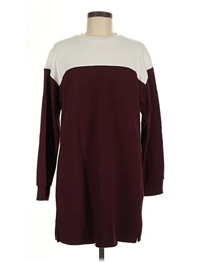 Pre-owned Forever 21 Pullover Sweater In Burgundy