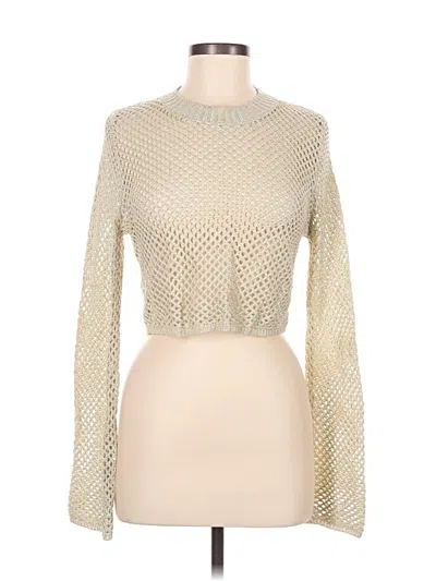 Pre-owned Forever 21 Pullover Sweater In Gold