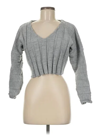 Pre-owned Forever 21 Pullover Sweater In Gray