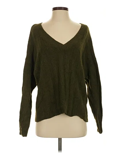 Pre-owned Forever 21 Pullover Sweater In Green