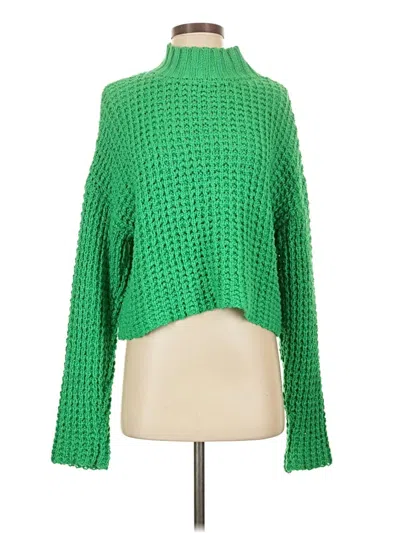 Pre-owned Forever 21 Pullover Sweater In Green