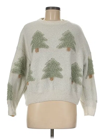 Pre-owned Forever 21 Pullover Sweater In Ivory