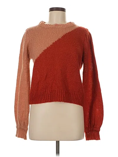 Pre-owned Forever 21 Pullover Sweater In Orange