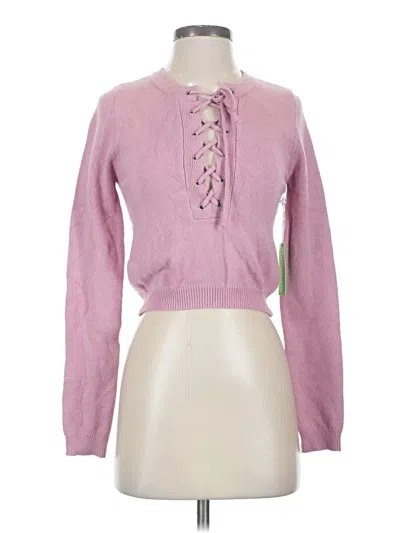 Forever 21 Pullover Sweater In Pink