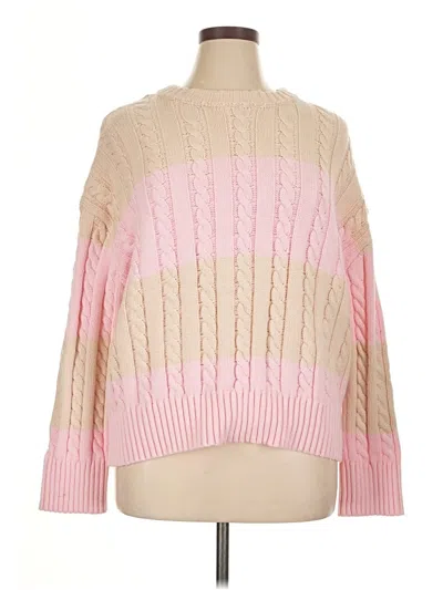Pre-owned Forever 21 Pullover Sweater In Pink