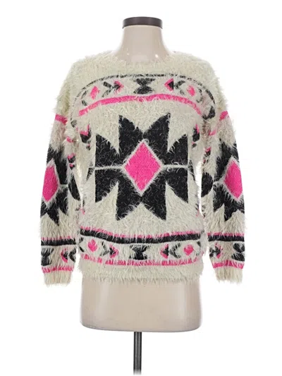Pre-owned Forever 21 Pullover Sweater In Pink