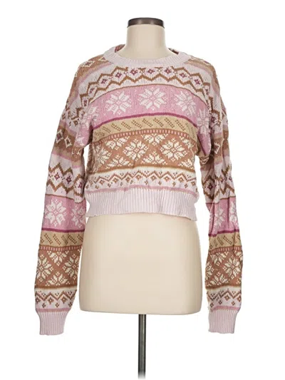 Pre-owned Forever 21 Pullover Sweater In Pink