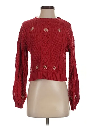 Pre-owned Forever 21 Pullover Sweater In Red