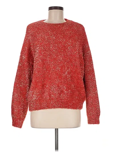 Pre-owned Forever 21 Pullover Sweater In Red