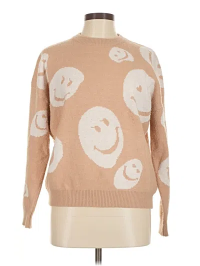 Pre-owned Forever 21 Pullover Sweater In Tan