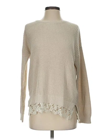 Pre-owned Forever 21 Pullover Sweater In Tan