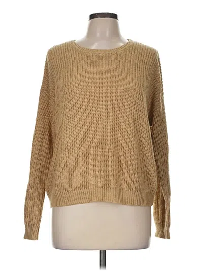 Pre-owned Forever 21 Pullover Sweater In Tan