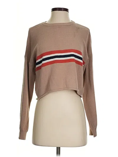 Pre-owned Forever 21 Pullover Sweater In Tan