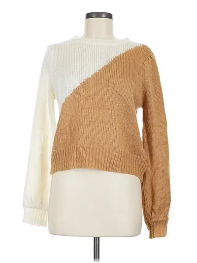 Pre-owned Forever 21 Pullover Sweater In Tan