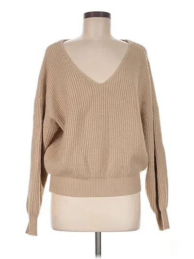 Pre-owned Forever 21 Pullover Sweater In Tan
