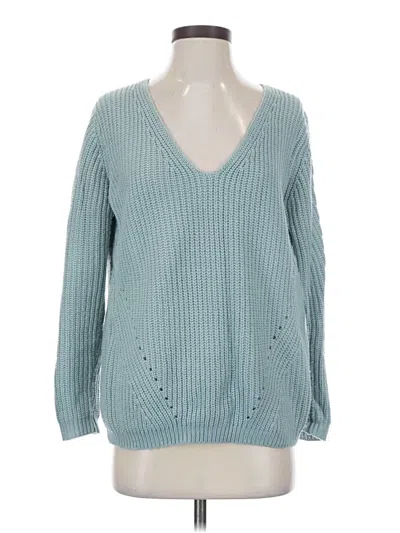 Pre-owned Forever 21 Pullover Sweater In Teal
