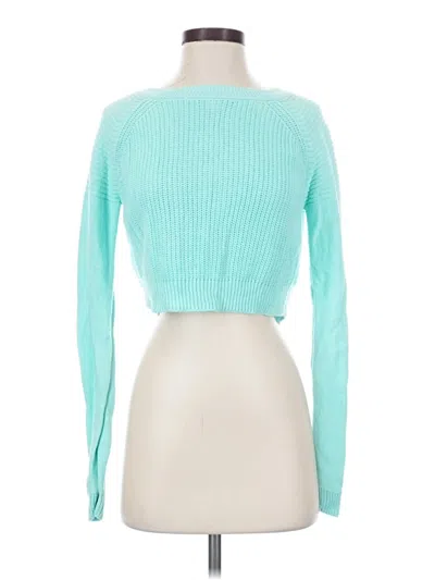 Pre-owned Forever 21 Pullover Sweater In Teal