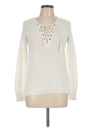 Pre-owned Forever 21 Pullover Sweater In White