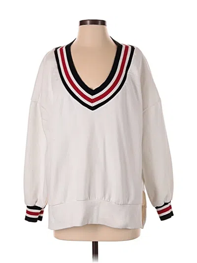 Pre-owned Forever 21 Pullover Sweater In White