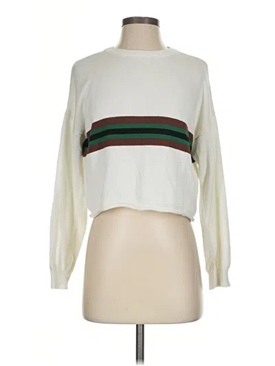 Pre-owned Forever 21 Pullover Sweater In White