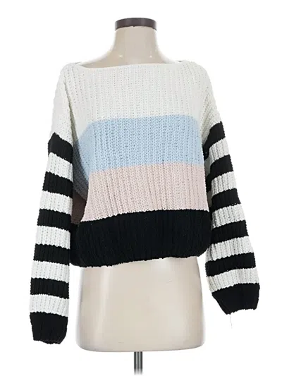 Pre-owned Forever 21 Pullover Sweater In White