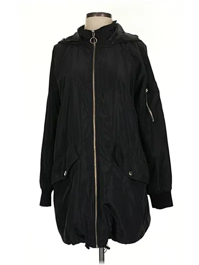 Pre-owned Forever 21 Raincoat In Black
