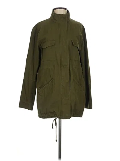 Pre-owned Forever 21 Raincoat In Green