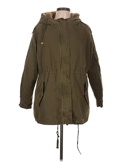 Pre-owned Forever 21 Raincoat In Green