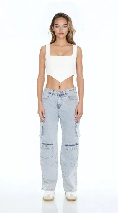 Forever 21 Ribbed Sweater-knit Crop Top In White
