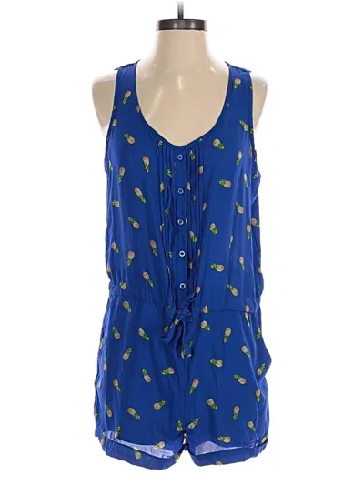Pre-owned Forever 21 Romper In Blue